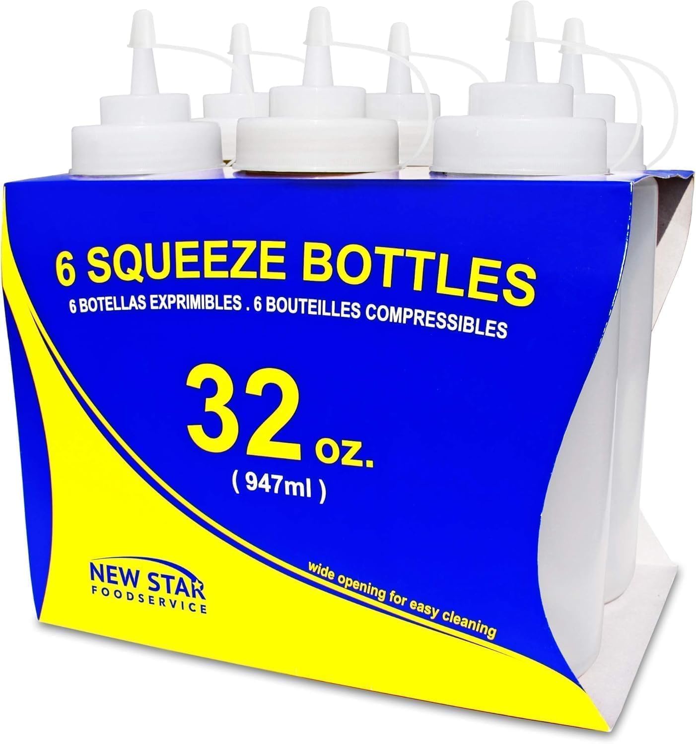 Condiment Squeeze Bottles — Food-Service Preparation
