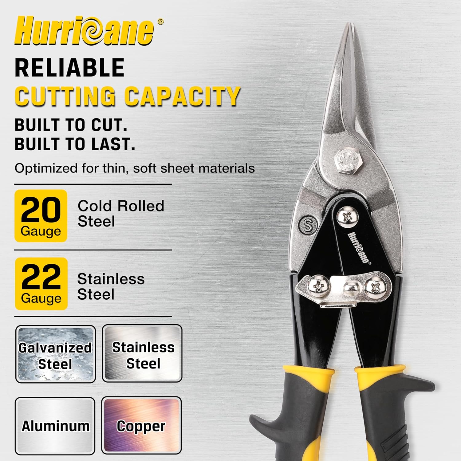 Straight Cut Aviation Snips - view 2