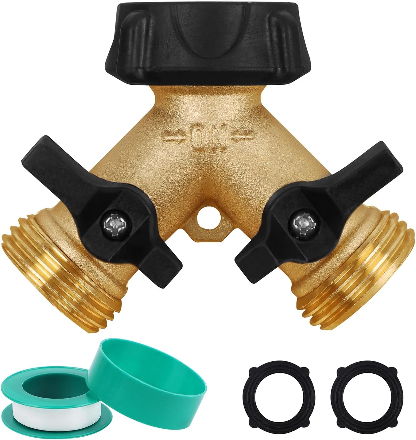 Brass Two Way Hose Splitters for B2B Sourcing