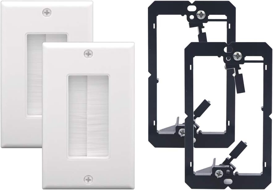 Brush Cable Wall Plates for AV Installation Supplies